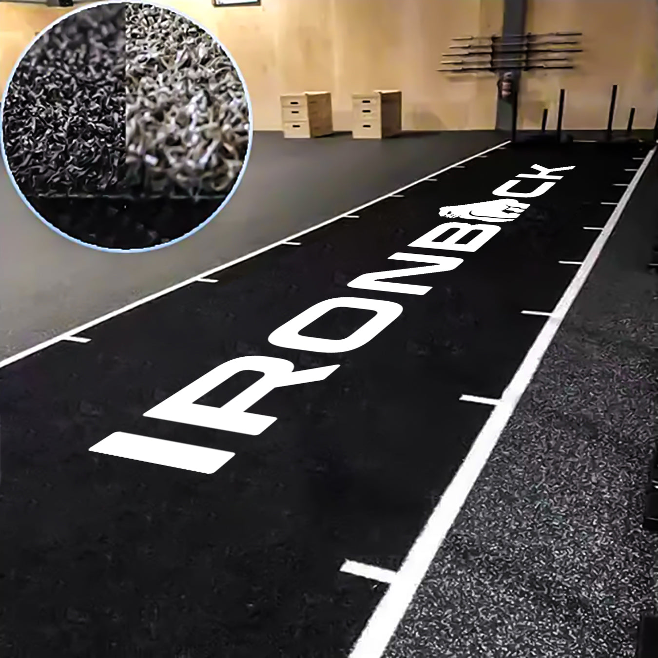 Artificial Black Grass Synthetic Turf Ironback