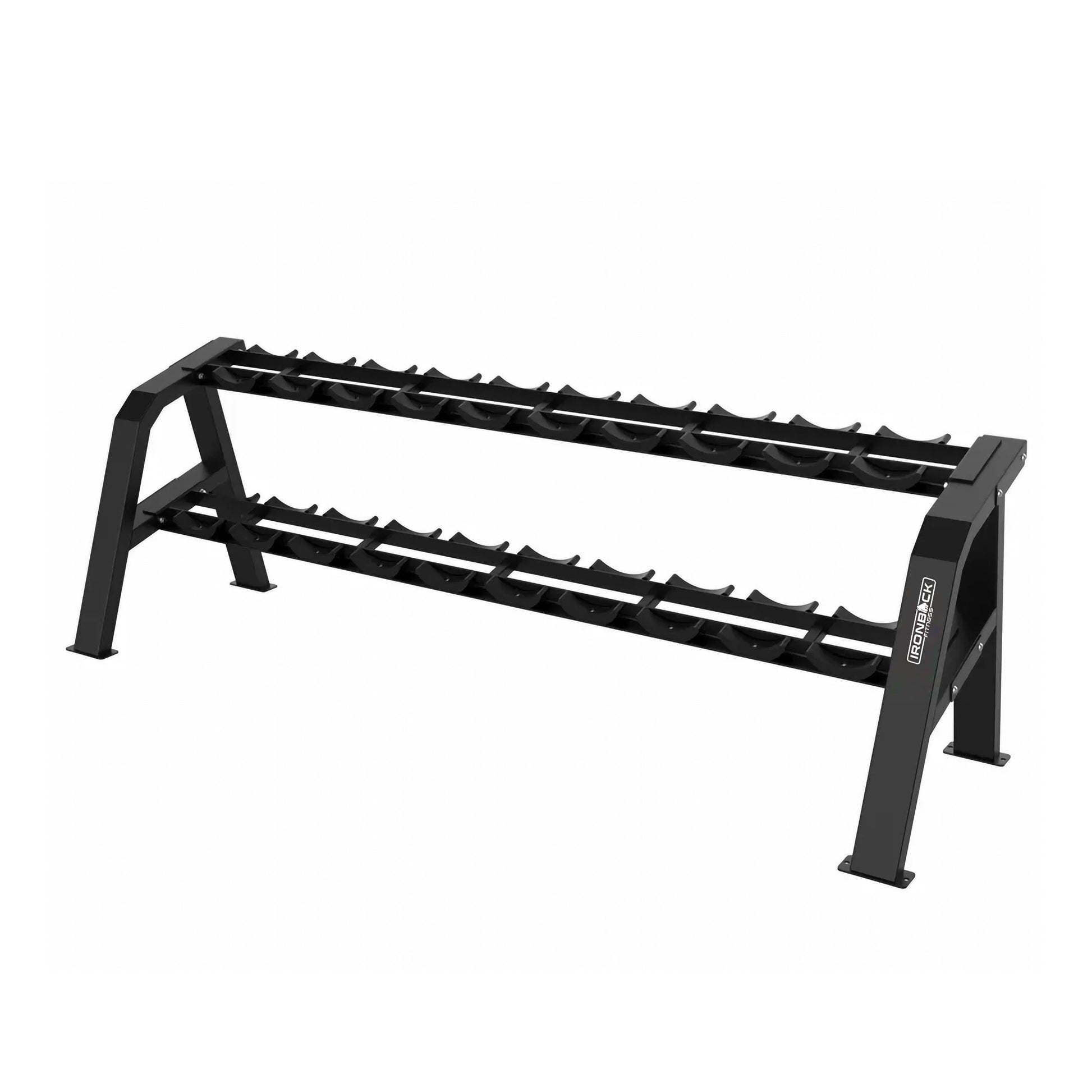Dumbbell Set with 2 Tier Rack (12.5kg to 30kg Pairs) Ironback