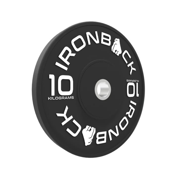 Ironback Black Bumper Plates Ironback